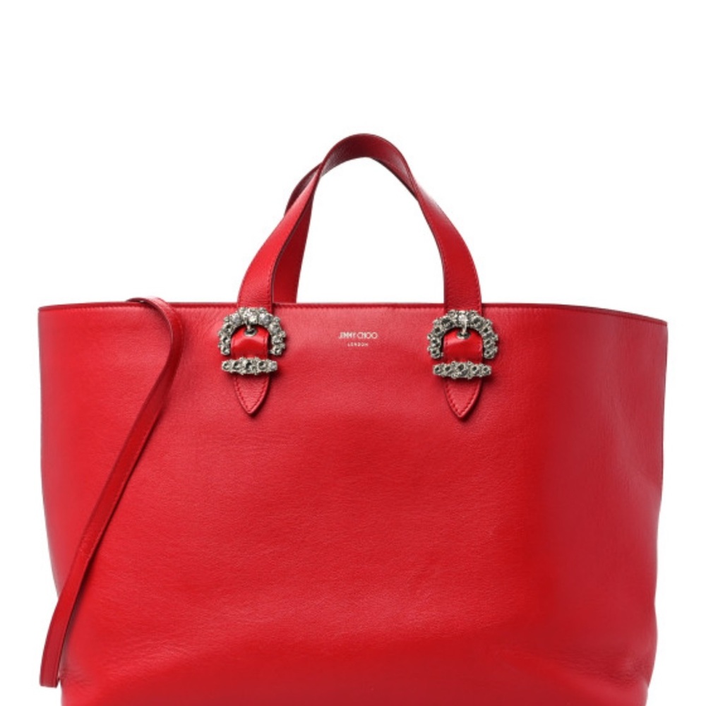 Jimmy Choo Scarlet Leather Tote